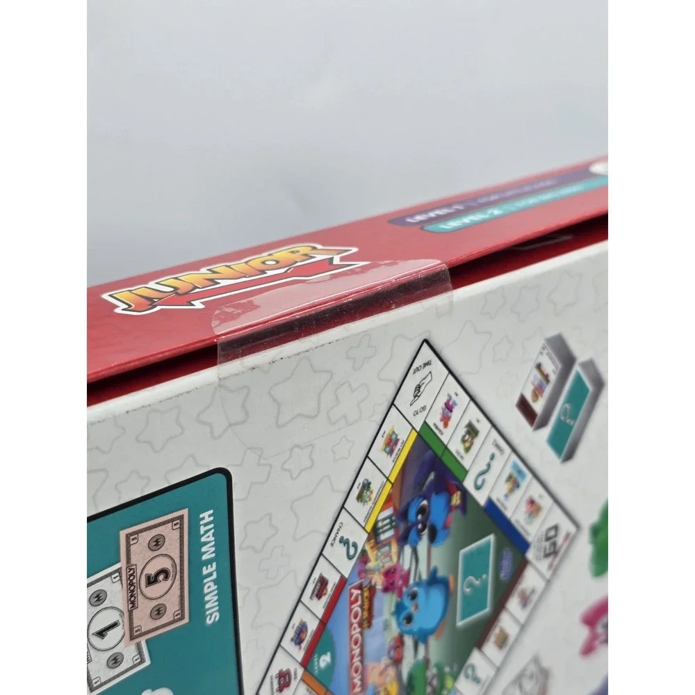 Monopoly, Junior NEW! Age 4 up‎ 2 Games in 1 little kids to Adult, Hasbro Games